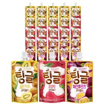 로엘 더 가벼워진 팅글 곤약젤리 3종 28팩 골드키위 10팩 리치 10팩 패션후르츠 8팩, 1세트