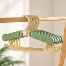센스이따 크기 조절가능 아동복 옷걸이, 01 그린, 10개입