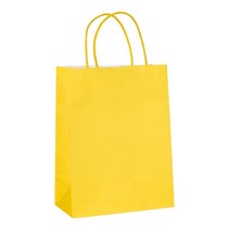 또죠 크래프트 선물 쇼핑 종이가방, 옐로우