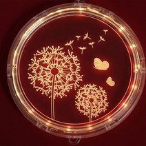 피쓰프리덤 민들레 무드등 16cm, 혼합색상