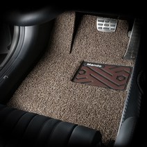 만도 컬러풀 와이드 볼륨쿠션 코일 카매트 1열+2열, 브라운, BMW 미니 컨트리맨 2세대 F60 2017년 3월~