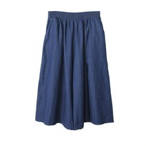 여성용 밴딩 와이드 8부 팬츠 PT9619K23