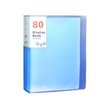 디스플레이 A5 클리어파일 80p, 블루, 1개