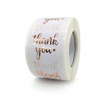 미카엘그라운드 선물 포장 라벨 씰 스티커 3.8cm 500p, 화이트 + 골드, 1개