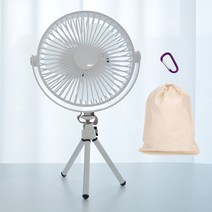 다세코 템원 조명 선풍기 + 삼각대 + D형고리 + 파우치, 화이트(선풍기)