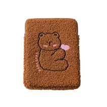 COZYMOS 뽀글이 태블릿 파우치, 04 곰돌이