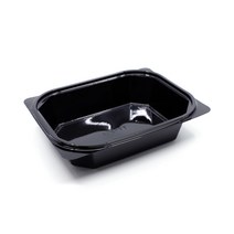 생활엔 사각찬용기 18145 550ml 블랙 뚜껑 별매, 100개입, 1개