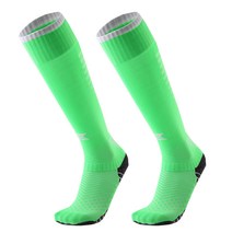 SNF 미끄럼방지 두꺼운 바닥 축구양말 2p, 05 그린화이트
