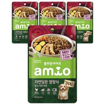 풀무원아미오 강아지 자연담은영양식 습식사료, 닭, 50g, 4개