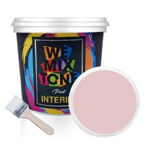 WEMIXTONE 내부용 INTERIOR 수성 페인트 1L + 붓, WMT0533P01(페인트), 랜덤발송(붓)