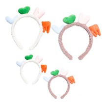 파티쇼 러브 머리띠 2종 x 2p 세트, 화이트, 라벤다, 1세트