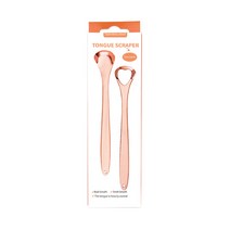 지바토 지클 혀클리너 스크래퍼 로즈골드 15cm Z2053, 2개, 15g
