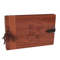 메이징초이스 빈티지 DIY 나무 사진첩 세트 29 x 19 cm, 80매, K