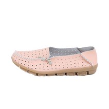 가죽 펀칭 데일리 논슬립 캐주얼 플랫슈즈