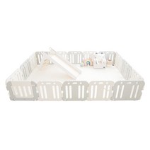 꿈비 자이언트 도어형 안전문 베이비룸 가드 코코그레이 16p 세트, 1세트