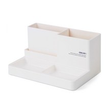 델리 펜접시겸 연필꽂이 D0818, 1개, 화이트(D0818-W)