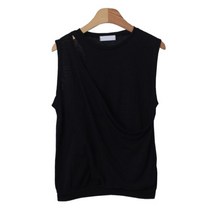 린다샵 여성용 아나른 린넨 언발 민소매 나시 NS619K26