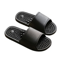 스탠다드리빙 거실용 지압 슬리퍼, 1개, 블랙