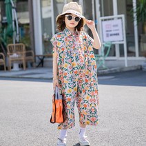 여아용 CC 플로럴 점프수트 CSV31GOP11