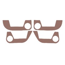 차덕후 자동차 스크레치 방지 도어커버 4p 세트, 현대, 브라운, 현대 아이오닉 5 2021년 5월~현재, 현대