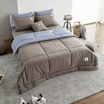 헤지스홈 워싱 슈퍼 브라운 퀼트 이불