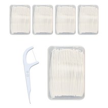 스마트 일회용 치실 화이트 G7172 50p + 케이스 9 x 6 cm 세트, 5세트