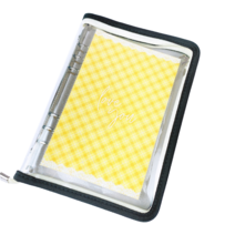 머스트딜 A5 6공 지퍼형 포카바인더 + 양면속지 포토카드 포함 30매, 블랙옐로우, 1세트