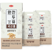 한미 완전두유 국산콩, 190ml, 64개