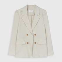 클라비스 여성용 린넨라이크 헤링본 자켓
