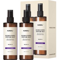 쿤달 퍼퓸 룸 앤 패브릭 섬유탈취제 화이트머스크향, 300ml, 2개, 화이트머스크