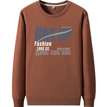 남성용 네버 기브업 캐주얼 패션 라운드 맨투맨