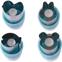 푸쉬타입 야채커터 B타입 4종 세트 MP263, 블루, 1세트