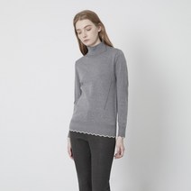 올리비아로렌 여성용 터틀넥 배색 풀오버 니트 VOBBLYW9381