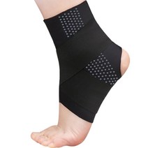 쿼르디 발목 보호대 얇은 앵클 스트랩 밴드 블랙, 1개