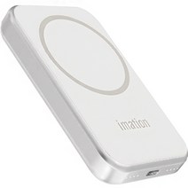 이메이션 맥세이프 보조배터리 5000mAh, 화이트, IMWP100M.WH