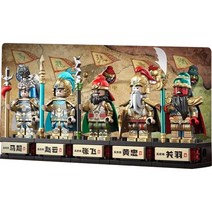 데쿨 비씨토이 영웅삼국지 커스텀 미니피규어 오호상장군 5종 세트, 혼합색상