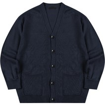 파이브엑스라지 남성용 오버핏 더블 포켓 베이직 가디건