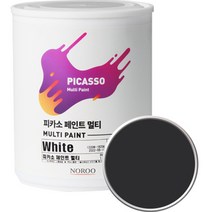 노루페인트 피카소 페인트 멀티 1L, 리얼블랙 SP1190