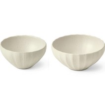 광주요 백합 시리즈 1인 공기대접 2종 세트, 유백색, 밥공기 + 국공기