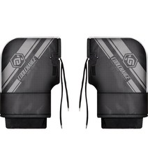 에이빅스포츠 오토바이 방한 장갑 토시 양손세트, 블랙