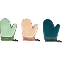 파스텔펫 반려동물 컬러 양면 브러쉬장갑, 3개, 랜덤발송