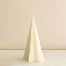 F5NATURE 크리스마스 오브제 스타콘캔들 화이트, 베이, 1개
