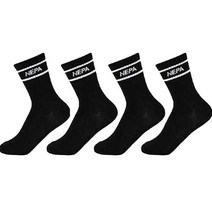 네파키즈 아동용 베이직 링글 장목 양말 4족 세트