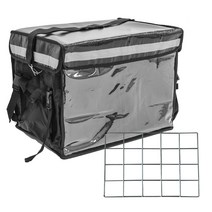 나노휠 배달가방 62L + 장착용 스탠망 AL-00000-853, 블랙