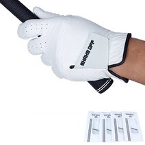 니어핀 남성용 쉐이크오프 극세사 골프 장갑 왼손착용 4p, 혼합색상