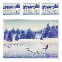 홀마크 크리스마스 카드 4종 세트 XPX2277, 혼합색상, 1세트