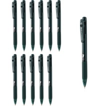 마이펜 세이프티 클립 3색 볼펜 0.38mm, 미드나잇블루, 12개