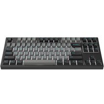 COX 가스켓 마운트 게이밍 기계식 키보드 황축, Black, CX87G PBT, 텐키리스