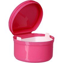다르니나 틀니 치아 수납 보관 케이스, 핑크, 1개