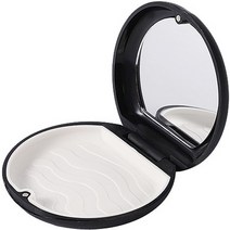 정월나나 기본 거울용 마우스피스 틀니 보관함, 블랙